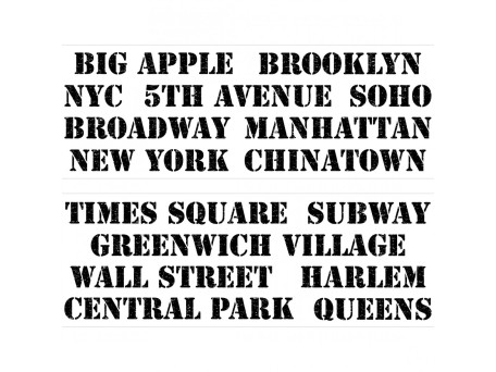 Αυτοκόλλητο Big Apple M