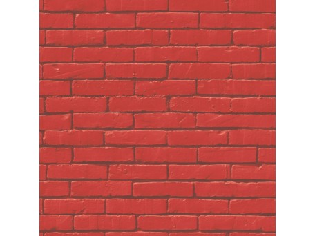 Ταπετσαρία Τοίχου Brick Wall Red