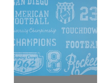 Ταπετσαρία τοίχου University light blue