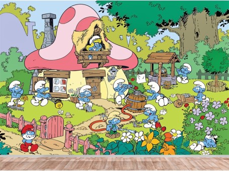 Φωτοταπετσαρία Στρουμφάκια 1